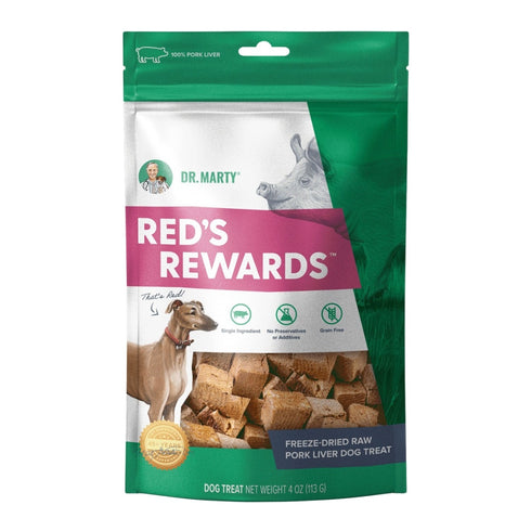 Dr. Marty Red's Rewards Pork Liver Dog Treats 4oz - Poudre Pet and Feed Supply